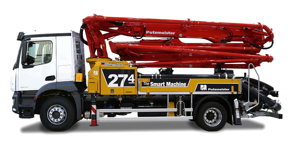 Representative concrete boom pump truck